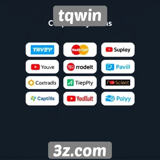 Sistemas de pagamento disponíveis no tqwin